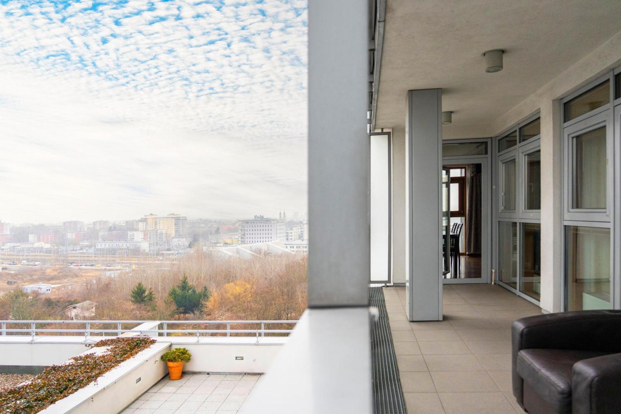 Apartment Old Money Tower Panoramiczny Widok Z 8 Pietra Garaz Arkadia Westfield Metro Gdanska Warsaw